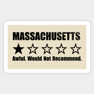 Massachusetts One Star Review Sticker